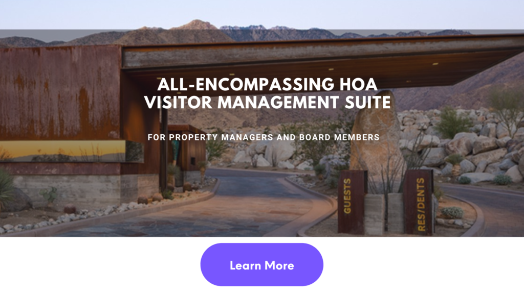 HOA visitor management software